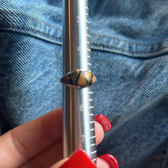 Native style inlay ring - Picture 3 of 4